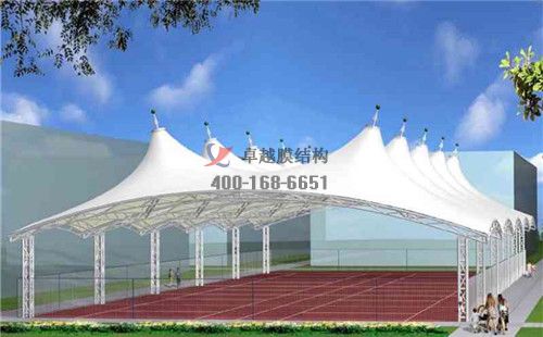 石家莊網(wǎng)球場膜結(jié)構(gòu)頂棚罩棚十年施工經(jīng)驗 　　