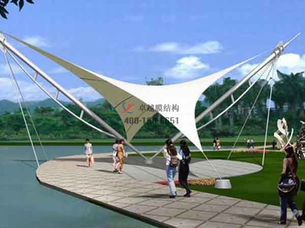 東營景觀<font color='red'>張拉膜結(jié)構(gòu)</font>遮陽棚【生產(chǎn)廠家】