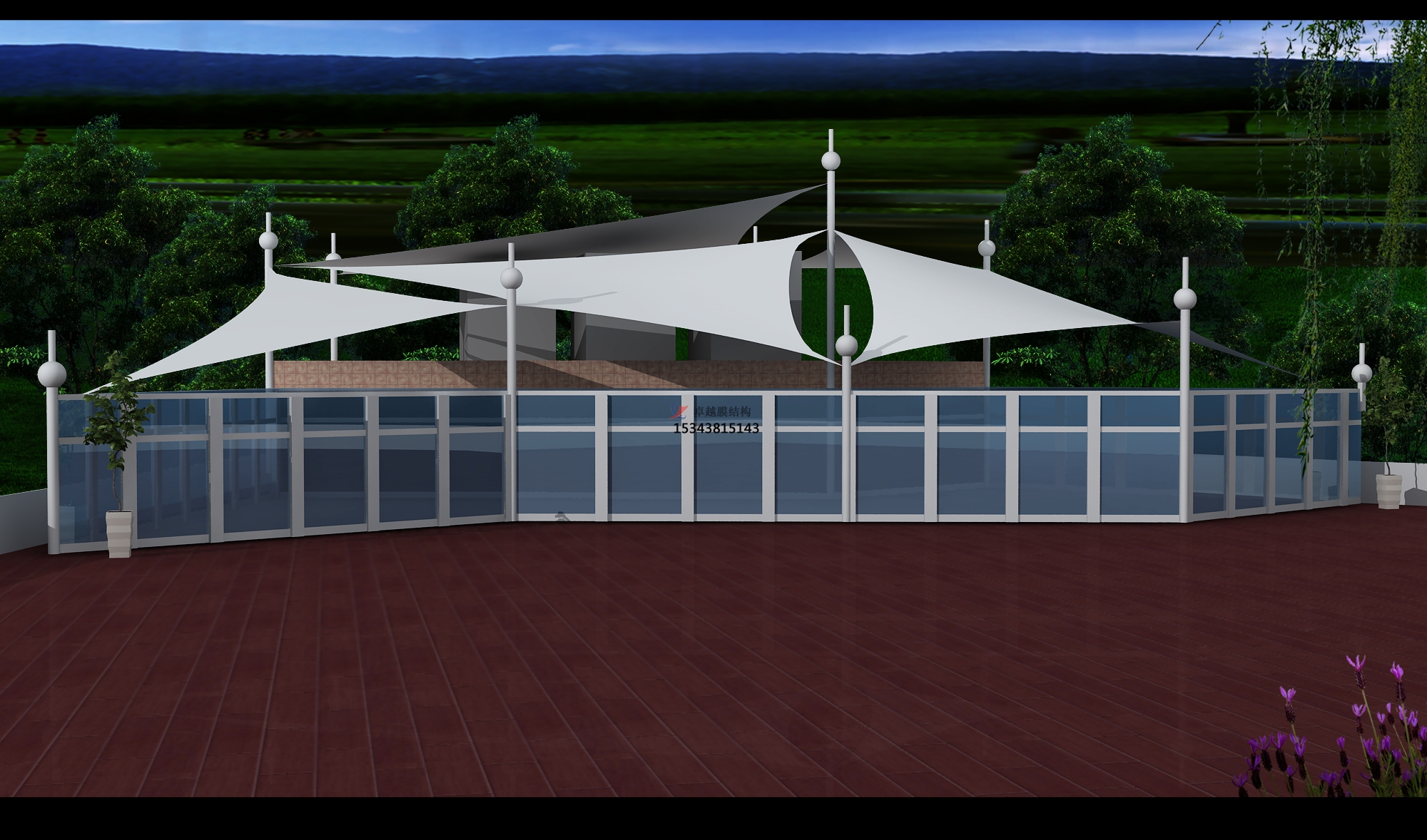 扶風膜結(jié)構景觀【張拉膜景觀】承包安裝價格