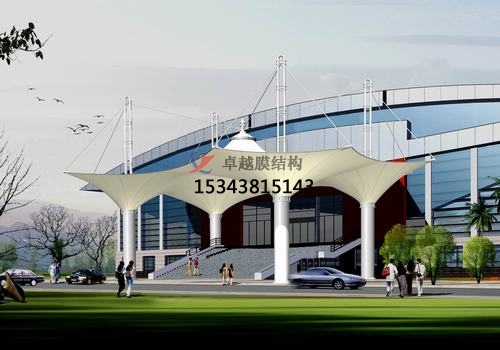 膜結(jié)構(gòu)大門、建筑入口效果圖