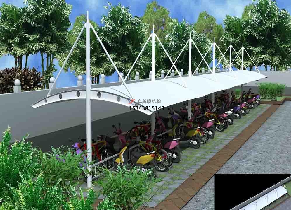 超經(jīng)典的膜結(jié)構(gòu)車(chē)棚效果圖！