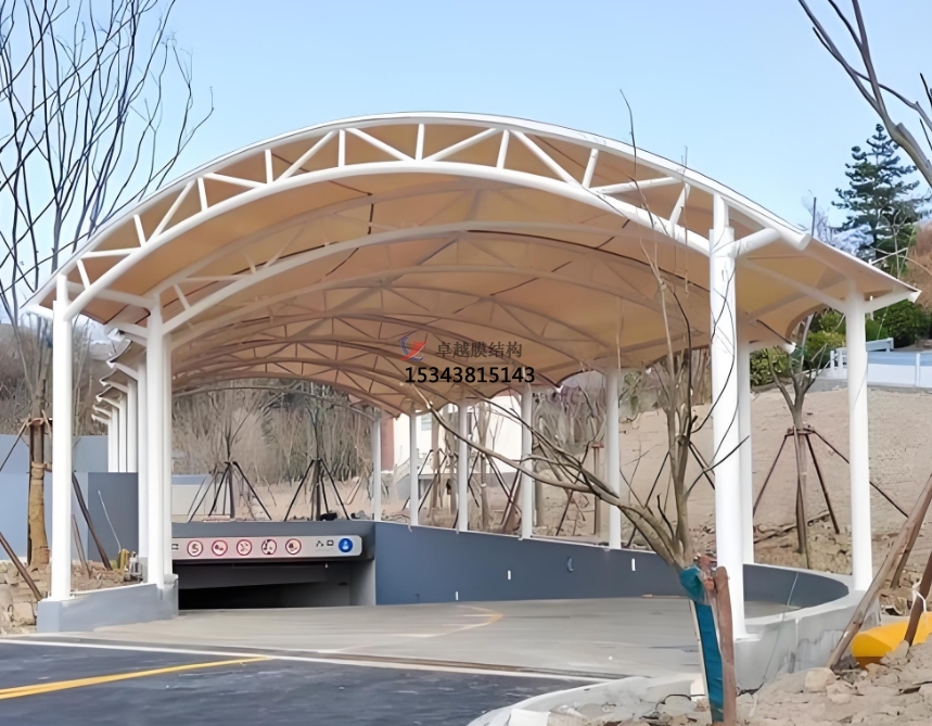 綏化膜結(jié)構公司【地下車庫出入口雨棚】綏化膜結(jié)構廠家
