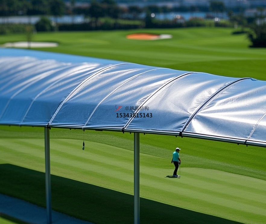 福州膜結(jié)構(gòu)公司【高爾夫發(fā)球臺罩棚】福州<font color='red'>膜結(jié)構(gòu)廠家</font>