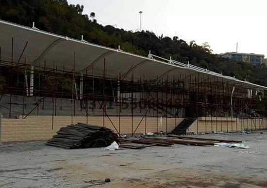 重慶張拉膜遮陽棚生產(chǎn)廠家設計施工【重慶三峽學院張拉膜遮陽棚】等項目