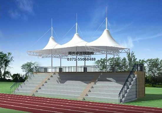河北膜結(jié)構(gòu)看臺/舞臺【河北省科技工程學(xué)校等】工程設(shè)計(jì)施工案例