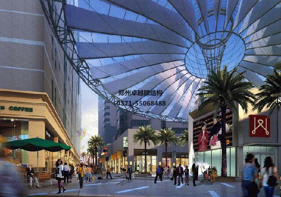 承德張拉膜收費站設(shè)計施工/張拉膜工廠