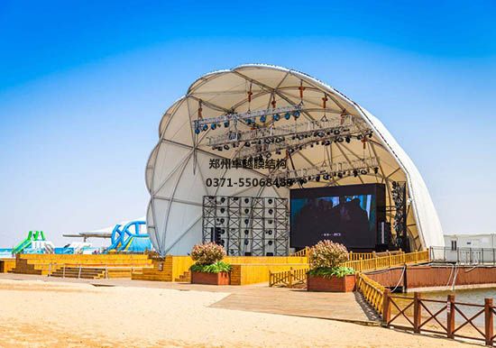 孝感張拉膜景觀/看臺遮陽棚專業(yè)廠家【質量保證】